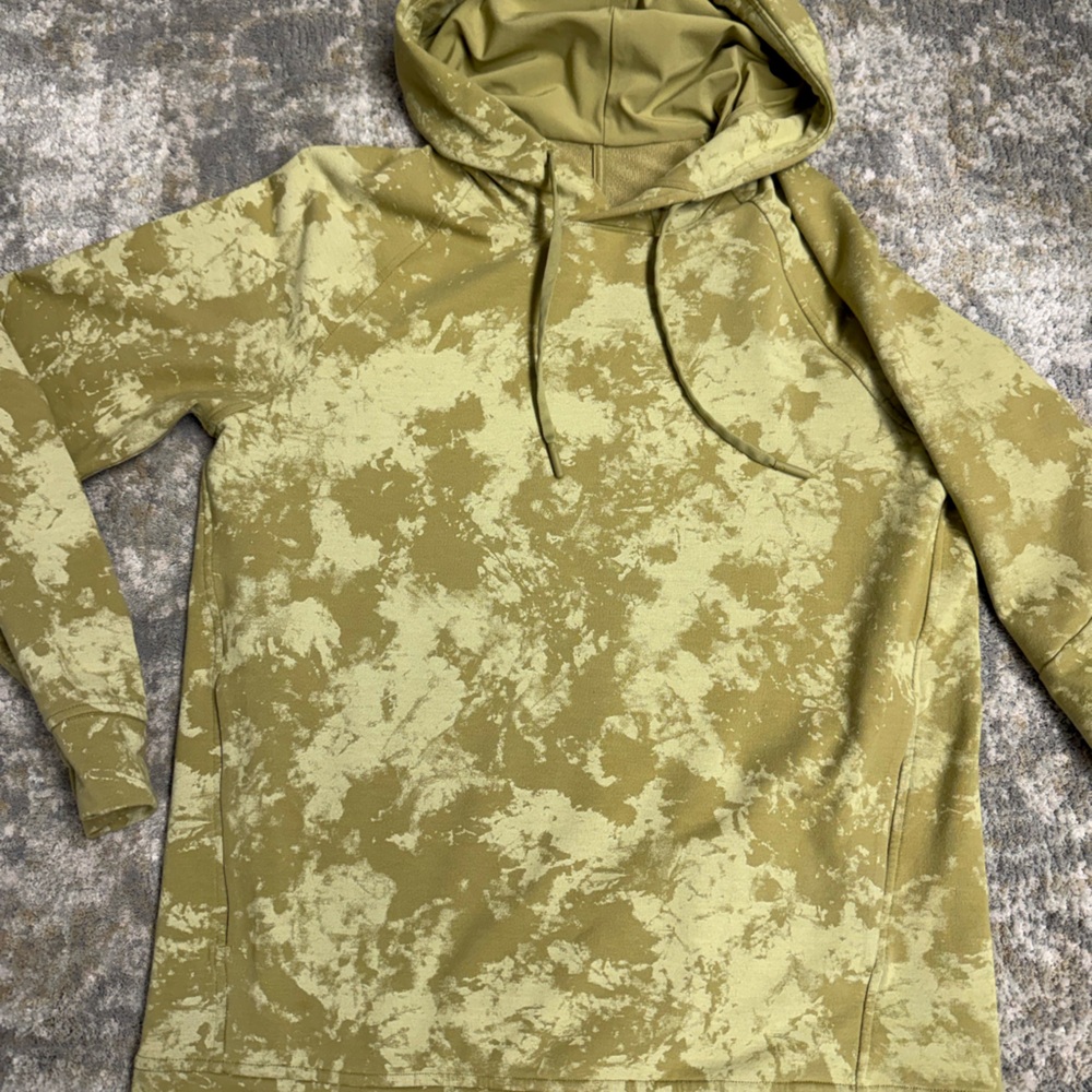 Lululemon City Sweat Pullover Hoodie Men’s Tie Dye Camo Size XS